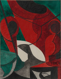 Sans titre, aquarelle, 1960.